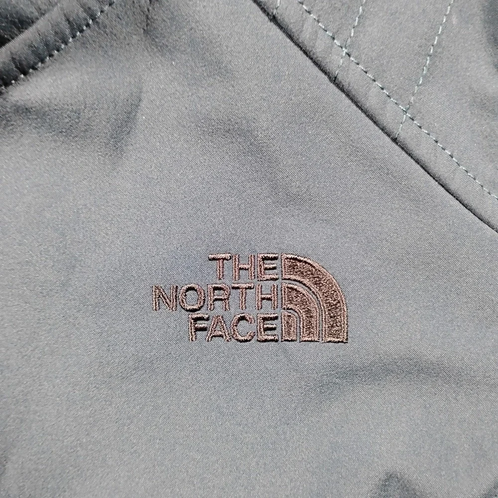 The North Face Wind Wall Softshell Jacket Women's S Teal Hooded High Pile Fleece